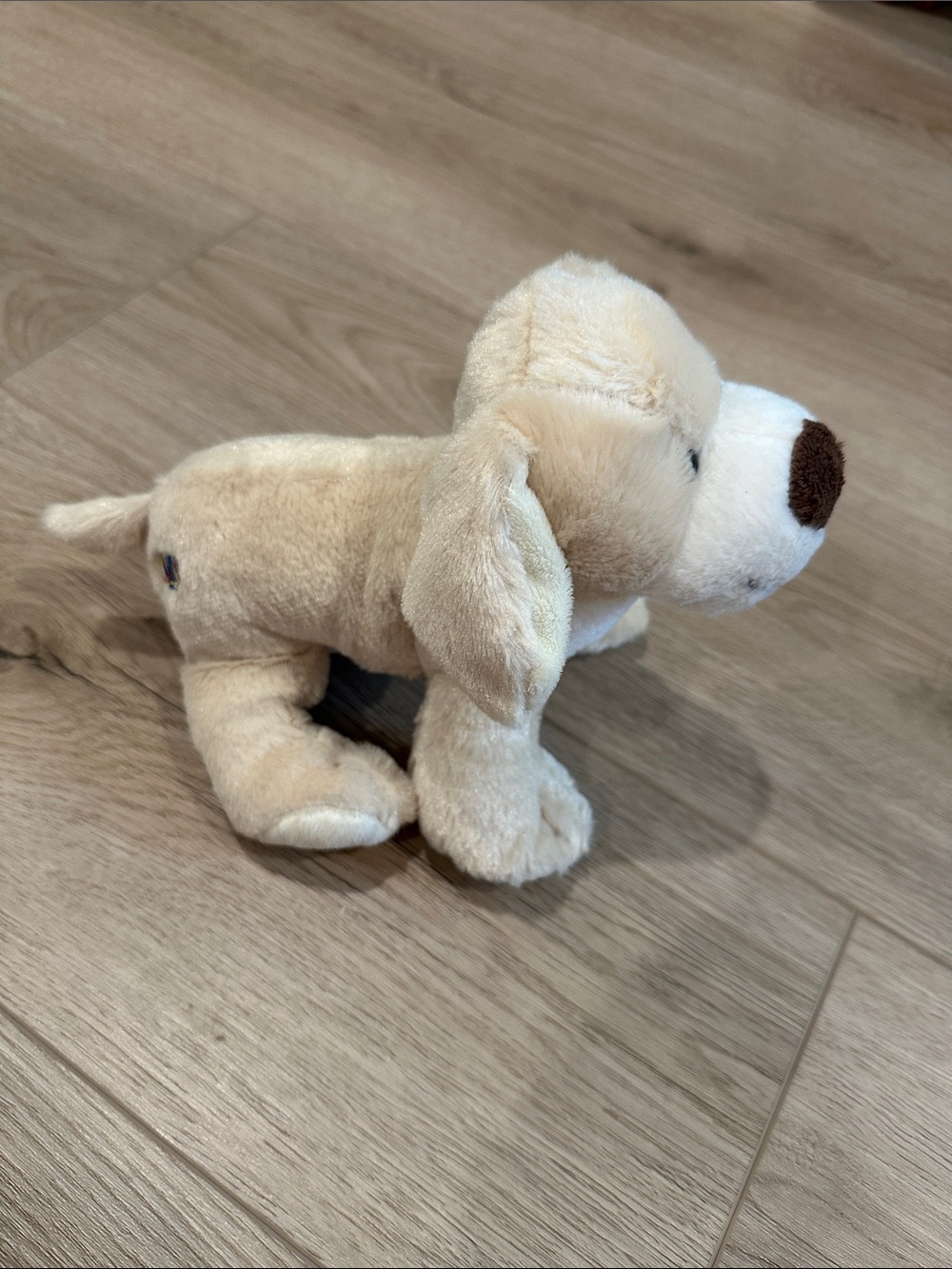 GANZ WEBKINZ TAWNY PUP Cream Plush Puppy Dog Stuffed Animal